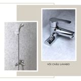 Combo Sen Gắn Tường 503 + Vòi Lavaba 303 Nóng - Lạnh - JIAS