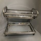 Kệ Bát Đĩa 2 Tầng Đứng, Inox 304 - KBD02