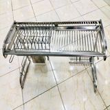 Kệ Bát Đĩa 2 Tầng Đứng Inox 304 - KBD_85
