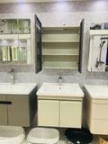 Bộ Tủ Chậu, Gương Đèn Lavavo - TC04
