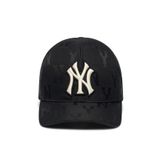 Nón Bóng Chày MLB Monogram Nylon Jacquard New York Yankees Black