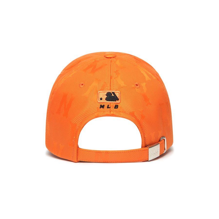 Nón Bóng Chày MLB Monogram Nylon Jacquard New York Yankees Orange