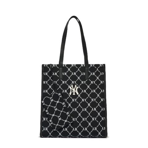 MLB Việt Nam | Túi MLB Monogram Diamond Jackquard Tote Bag New York Yankees Black 3AORM012N-50BKS