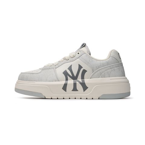 Giày MLB Korea Chunky Liner Denim Classic Monogram New York Yankees Grey 3ASXCLD4N-50GRS