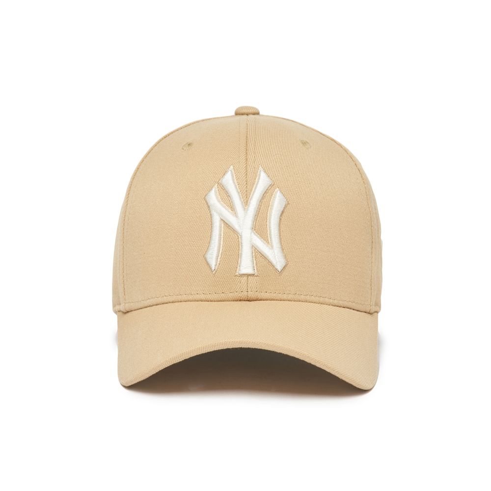 Mũ MLB Diamond Stamp Ball Cap New York Yankees Beige