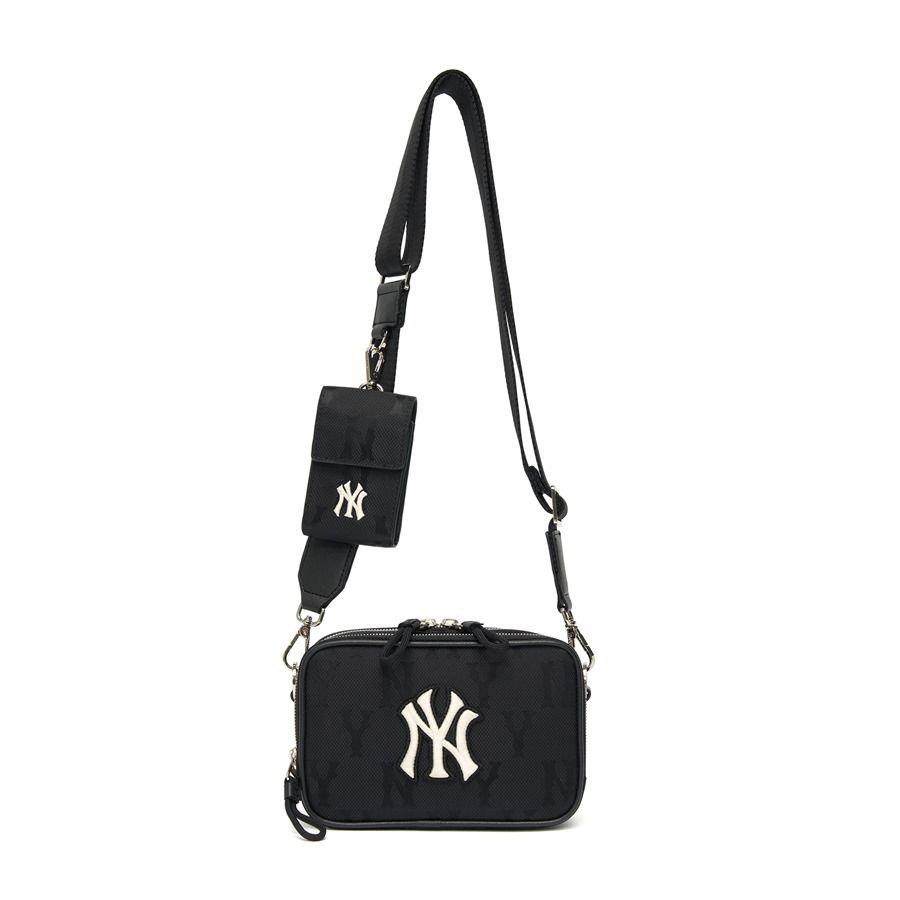 Túi Tote MLB Varsity Basic Canvas Mini Tote New York Yankees Màu Đen Kem   3AORS083N50CRD   CITISHOP