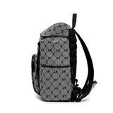 Balo MLB Chính Hãng - Họa Tiết Diamond Monogram - Logo NY - Màu Xám