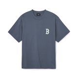 Áo Thun MLB Chính Hãng - Thiết Kế Monative Overfit - Logo Boston - Màu Xám