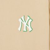 Áo Thun MLB Chính Hãng - Thiết Kế Monative Overfit - Logo NY - Màu Be