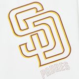 Áo Thun MLB Chính Hãng - Thiết Kế Basic Mega - Logo San Diego Padres - Màu Trắng
