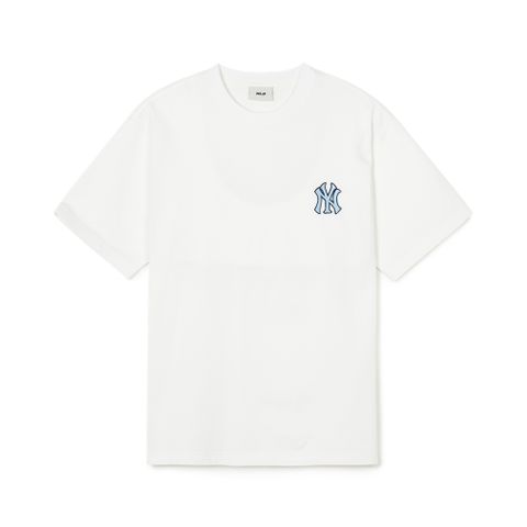 Áo Thun MLB Korea Classic Monogram Big Lux Short Sleeve T-Shirt New York Yankees Ivory 3ATSM0343-50IVS