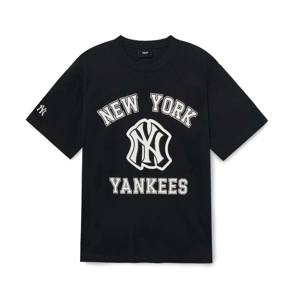 Áo Thun MLB Varsity Overfit New York Yankees Black