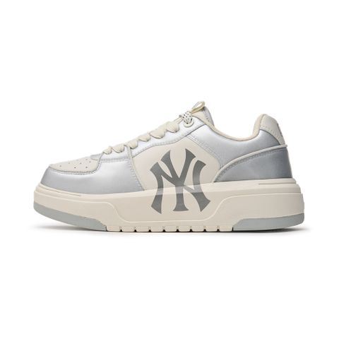 Giày MLB Korea Chunky Liner Hologram New York Yankees Gray 3ASXCLH3N-50GRS