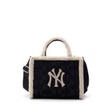 Túi MLB Chính Hãng - Họa Tiết Monogram - Thiết Kế Túi Đeo Chéo Mùa Đông - Logo NY - Màu Đen