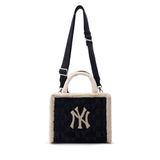 Túi MLB Chính Hãng - Họa Tiết Monogram - Thiết Kế Túi Đeo Chéo Mùa Đông - Logo NY - Màu Đen