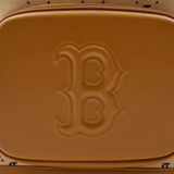 Balo MLB Chính Hãng - Họa Tiết Diamond Monogram - Logo Boston Red Sox - Màu Nâu