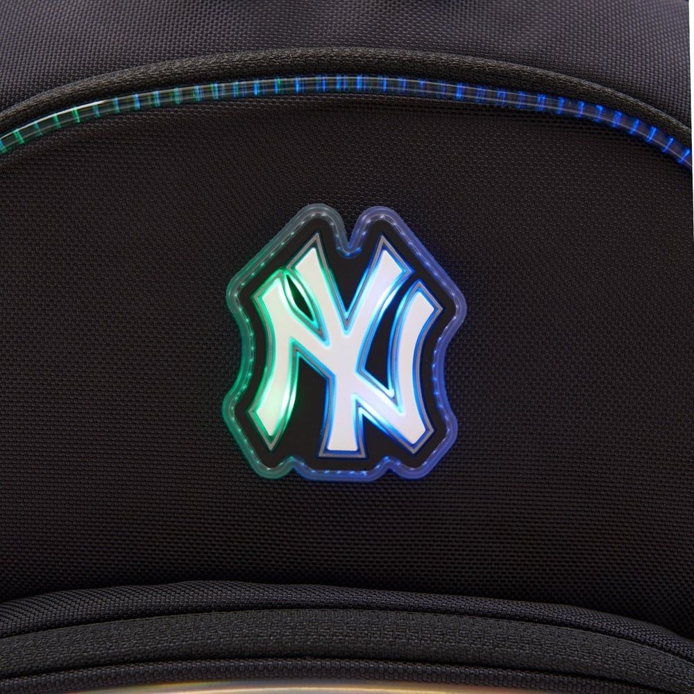 Balo MLB Chính Hãng - Họa Tiết Jack LED - Logo New York Yankees - Màu Đen