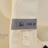Balo MLB Chính Hãng - Họa Tiết Diamond Monogram - Logo New York Yankees - Màu Kem
