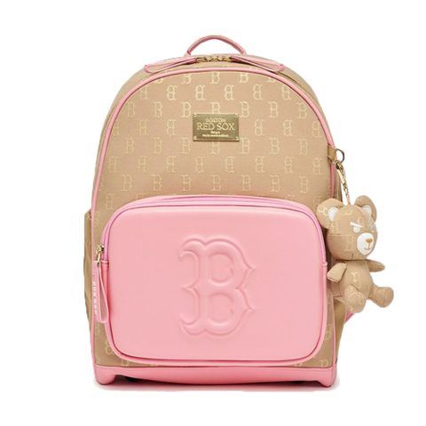 Balo MLB Korea [KIDS] Classic Monogram School Bag Boston Red Sox Gold 7ABKM023N-43GOS