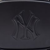 Balo MLB Chính Hãng - Họa Tiết Diamond Monogram - Logo NY Yankees - Màu Đen