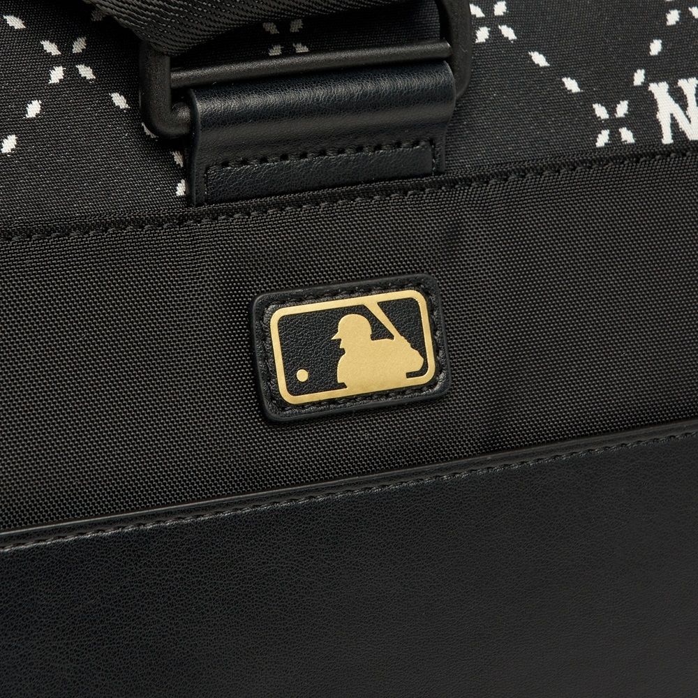 Balo MLB Chính Hãng - Họa Tiết Diamond Monogram - Thiết Kế Cặp Sách Trẻ Em - Logo NY - Màu Đen