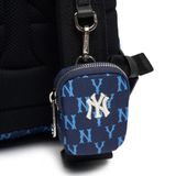 Balo MLB Chính Hãng - Họa Tiết Monogram - Logo NY - Màu Navy