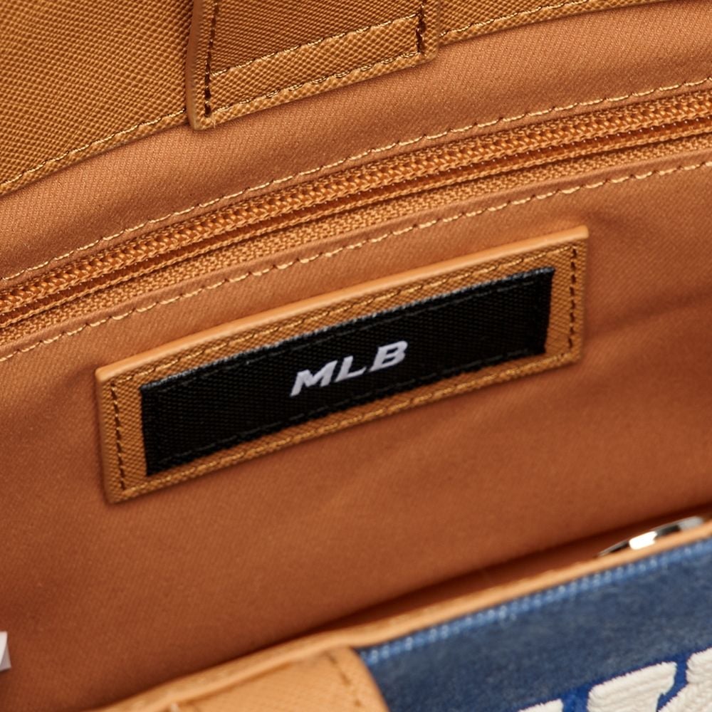 Túi MLB Chính Hãng - Thiết Kế Túi Đeo Chéo Xách Tay - Logo NY - Màu Xanh Indigo