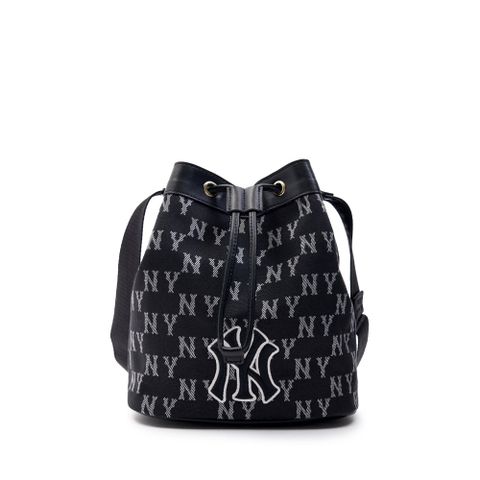 Túi MLB Chính Hãng Monogram Bucket Bag New York Yankees Black 7ACRM063N-50BKS