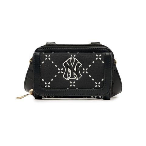 MLB Việt Nam | Túi MLB [KIDS] Diamond Monogram Wallet Cross Bag New York Yankees Black 7ACRMD43N-50BKS