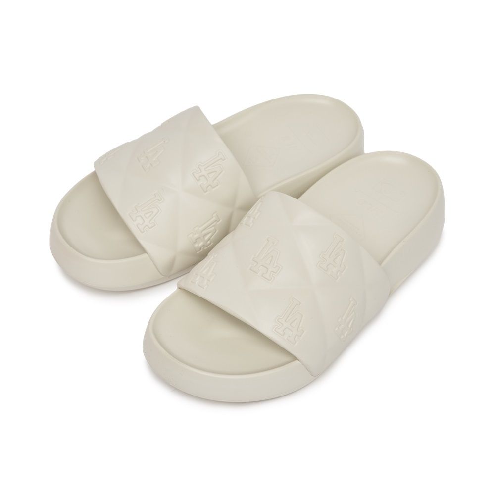 Dép MLB Chunky Bouncer Slide LA Dodgers White