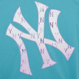 Áo Thun MLB Gradient Monogram Clipping New York Yankees Turquoise