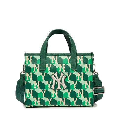 MLV Việt Nam | Túi MLB Cube Monogram Small Tote Bag New York Yankees D.Green 3AORS022N-50GND