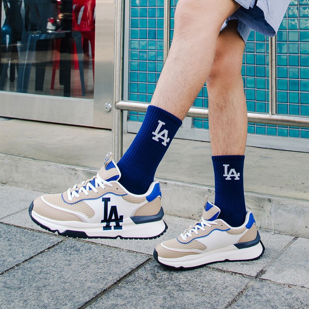 Giày MLB Chunky Runner LA Dodgers Beige