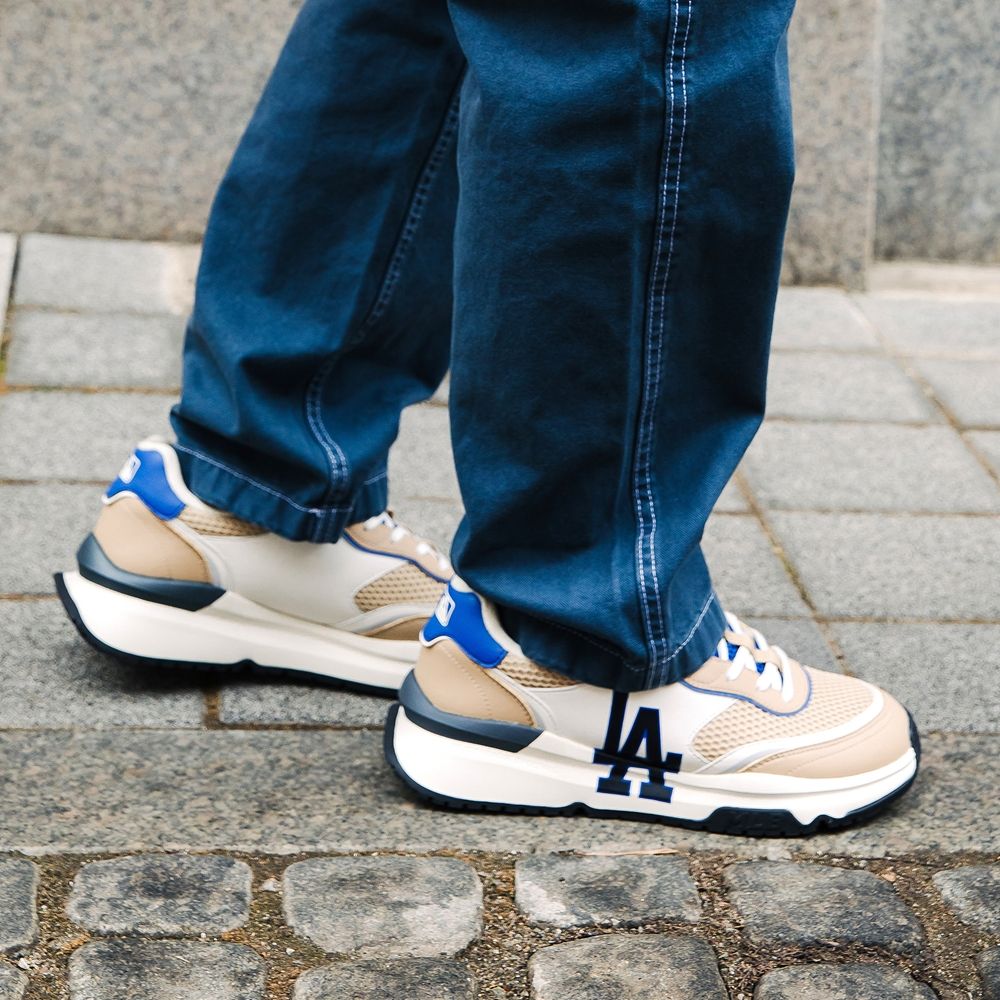 Giày MLB Chunky Runner LA Dodgers Beige