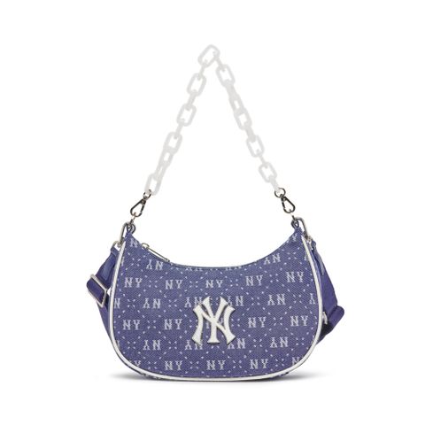 MLB Việt Nam | Túi MLB Dia Monogram Denimlike Jacquard Strap Hobo Bag New York Yankees D.Navy 3ABQS023N-50NYD