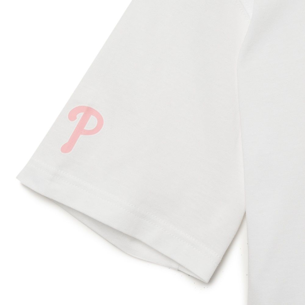 Áo Thun MLB Checkerboard Clipping Logo Philadelphia Phillies White