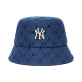 Nón Vành Bucket MLB Monogram Diamond Jacquard New York Yankees D.Blue