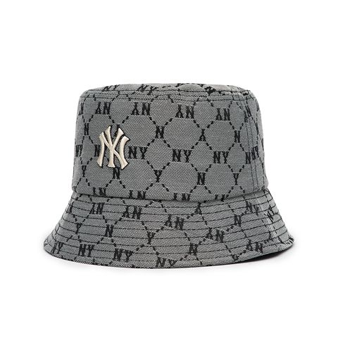 MLB Vietnam | Nón Bucket MLB Monogram Diamond Jacquard New York Yankees 3AHTM111N-50GRS