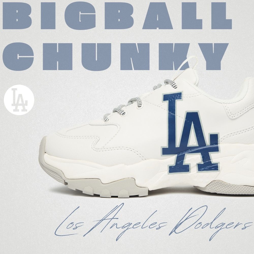 Giày MLB BigBall Chunky A LA Dodgers Off White