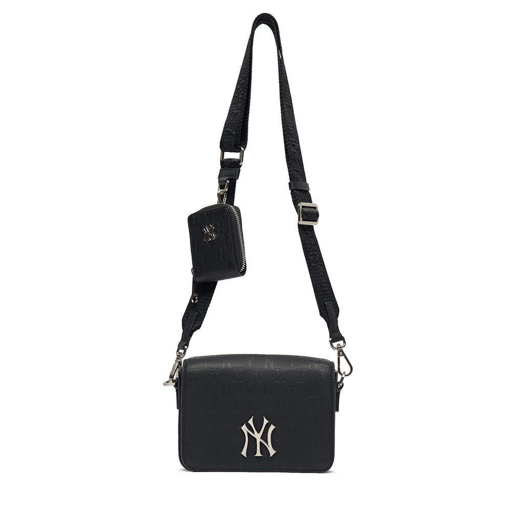 Túi Đeo Chéo MLB Monogram Jacquard Mini Crossbody Bag New York Yankees Màu  Đen  Caos Store