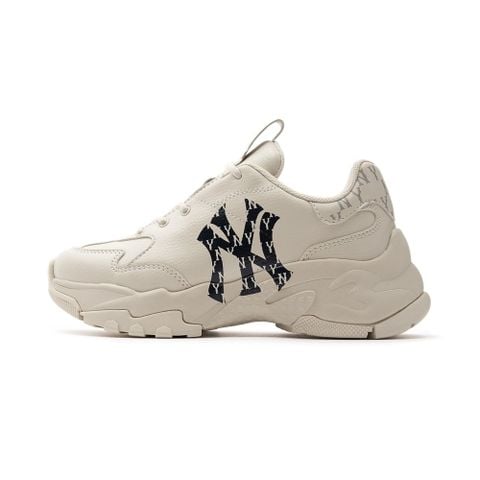 Giày MLB Chính Hãng Korea BigBall Chunky Classic Monogram New York Yankees Black 3ASHBMN3N-50BKS