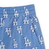 Quần Short MLB Classic Monogram Front Panel Pattern 5 Woven Shorts LA Dodgers L.Cobait Blue