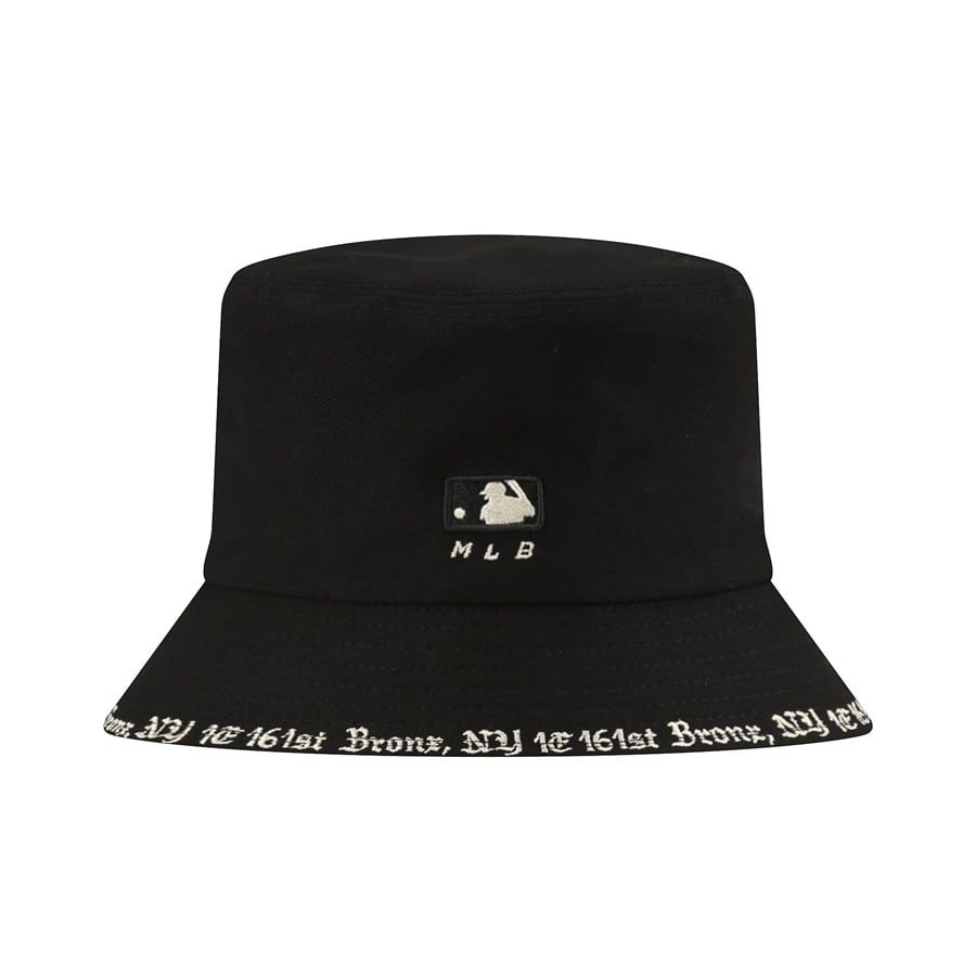 Nón Vành Bucket MLB Gothic Address New York Yankees Black