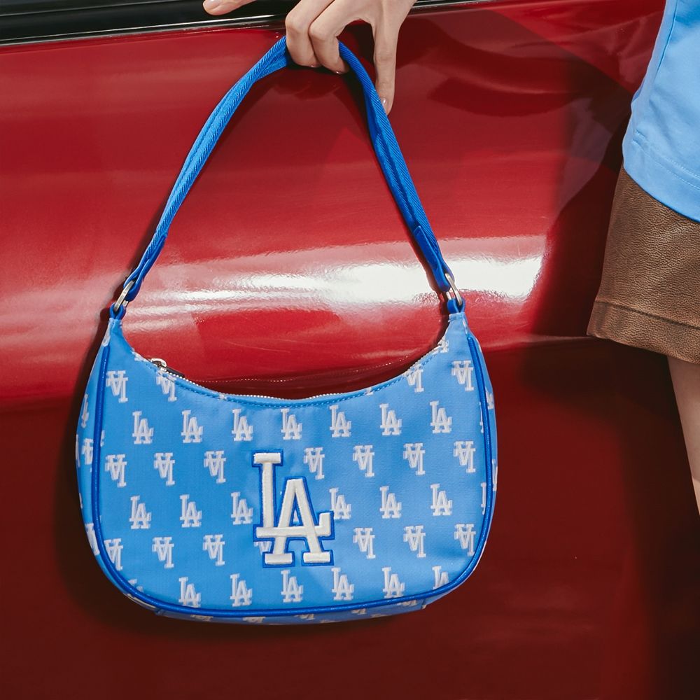 MLB Monogram Jacquard Hobo Bag (Light Blue) – The Factory KL