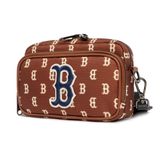 Túi MLB Chính Hãng - Họa Tiết Monogram - Thiết Kế Túi Đeo Chéo Tiện Lợi - Logo NY - Màu Nâu