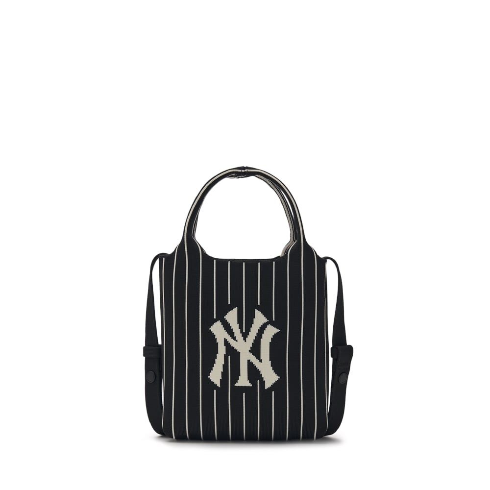 Túi MLB Chính Hãng - Họa Tiết Big Logo Knit - Thiết Kế Túi Đeo Chéo - Logo NY - Màu Đen