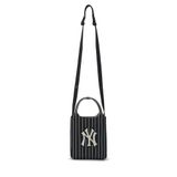 Túi MLB Chính Hãng - Họa Tiết Big Logo Knit - Thiết Kế Túi Đeo Chéo - Logo NY - Màu Đen