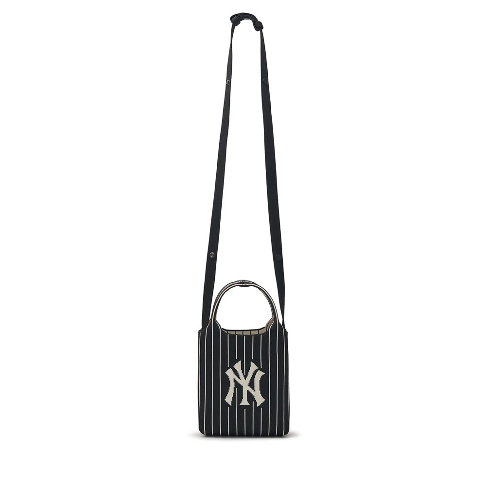 Túi MLB Chính Hãng - Họa Tiết Big Logo Knit - Thiết Kế Túi Đeo Chéo - Logo NY - Màu Đen