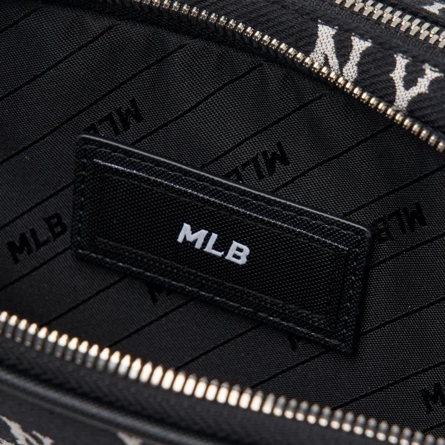 Túi MLB Chính Hãng - Họa Tiết Monogram - Thiết Kế Túi Đeo Chéo - Logo NY - Màu Đen