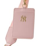 Túi MLB Chính Hãng - Họa Tiết Diamond Monogram - Thiết Kế Túi Camera - Logo NY - Màu Hồng